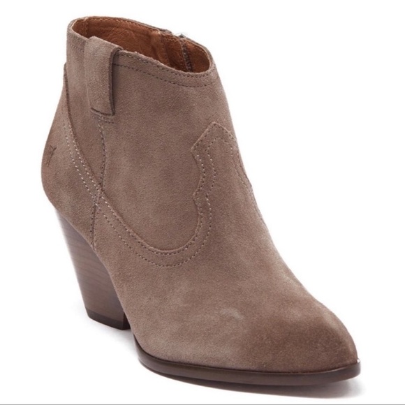 Frye Shoes - FRYE REINA TAUPE SUEDE BOOTIE - NIB!